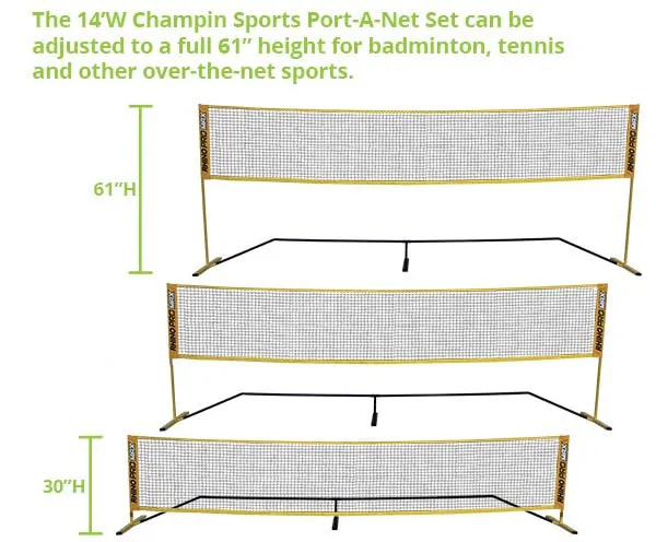 14' Wide Adjustable Port-A-Net