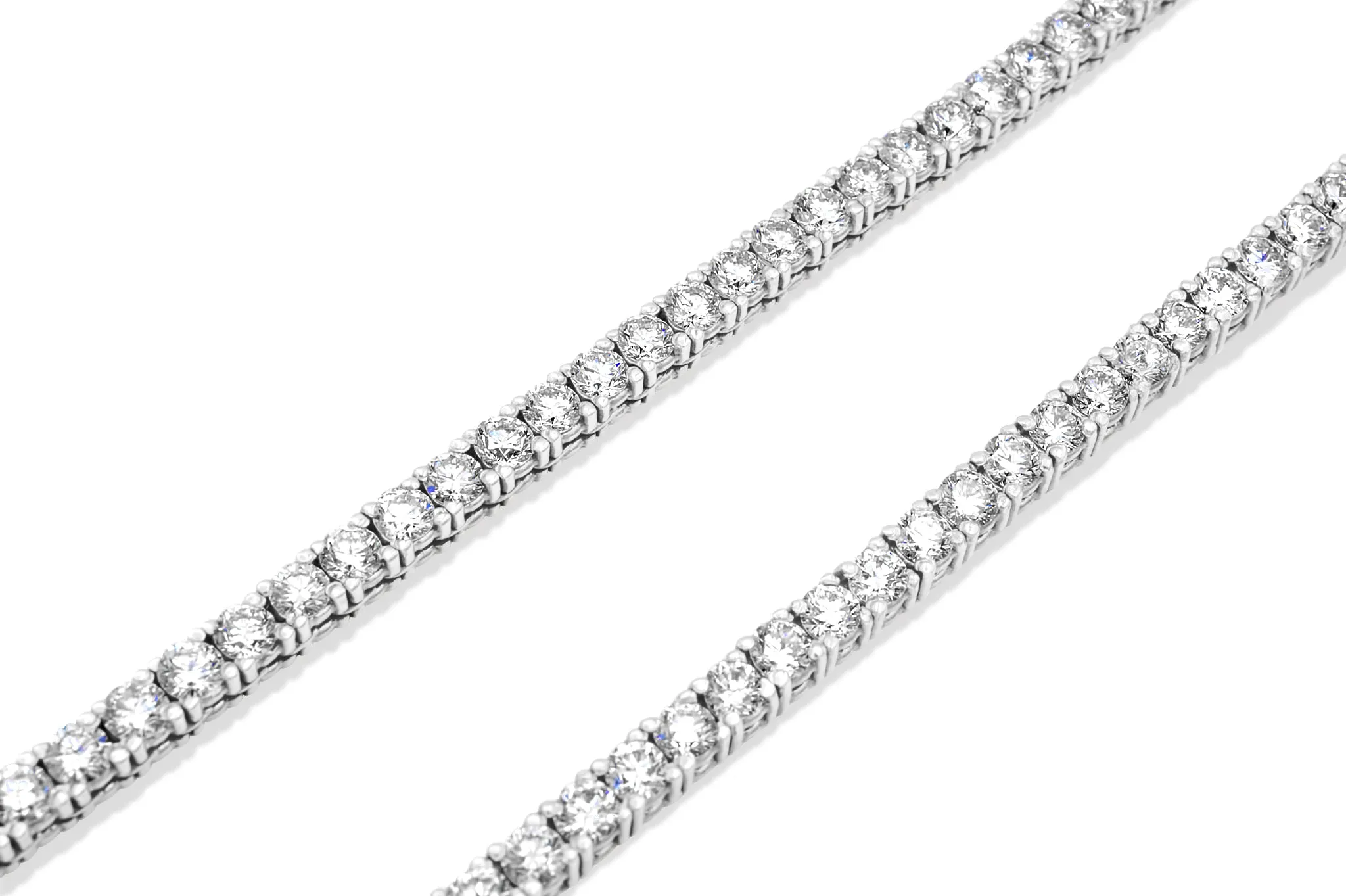 14K Gold 10-Pointer Tennis Chain 16.00ctw