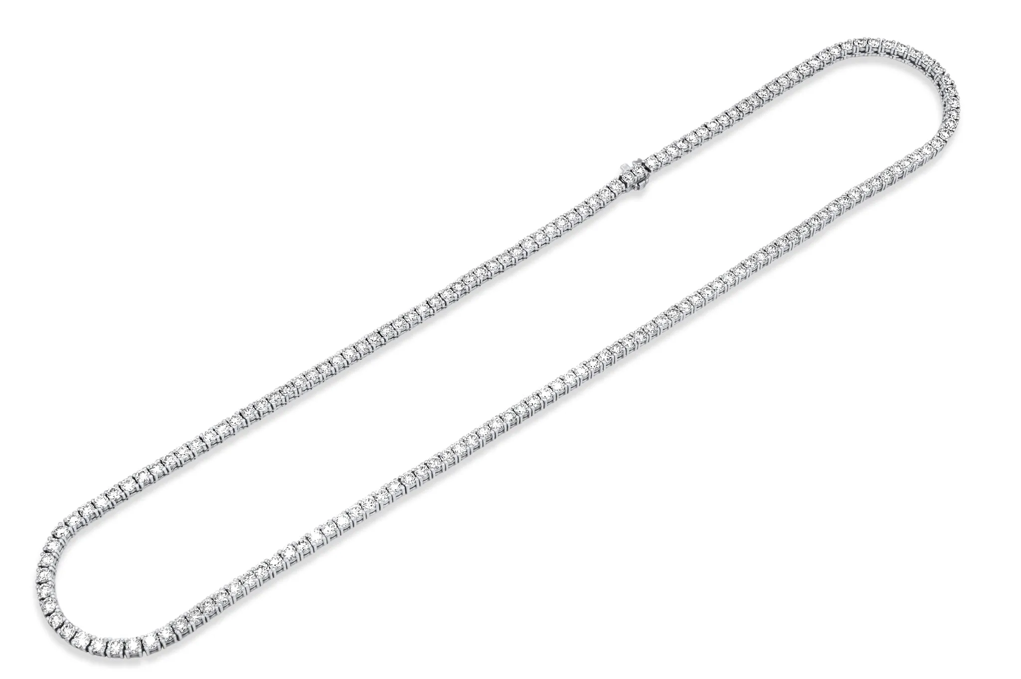 14K Gold 10-Pointer Tennis Chain 16.00ctw