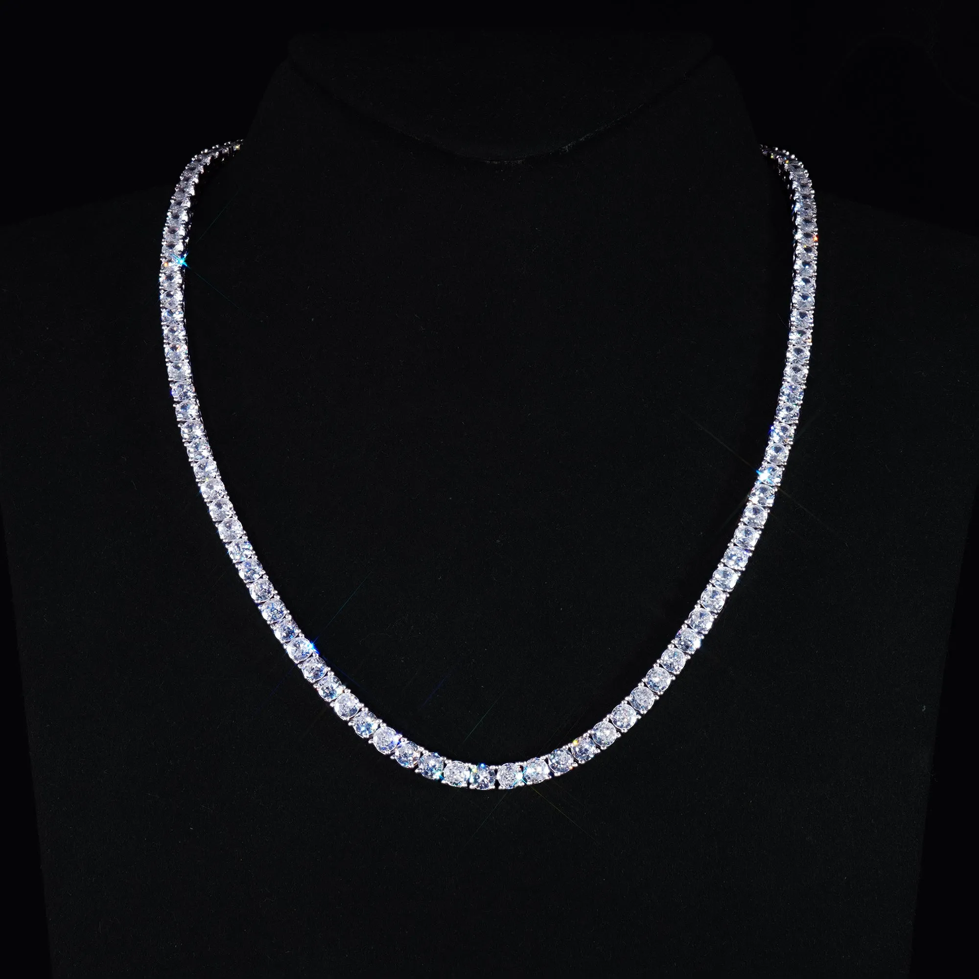 18K Gold-Plated 925 Sterling Silver AAA CZ Necklace