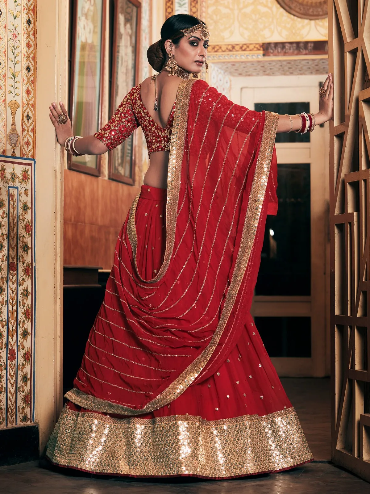 Aakrut Designer Sequence Lehenga D.no 1001 To 1004