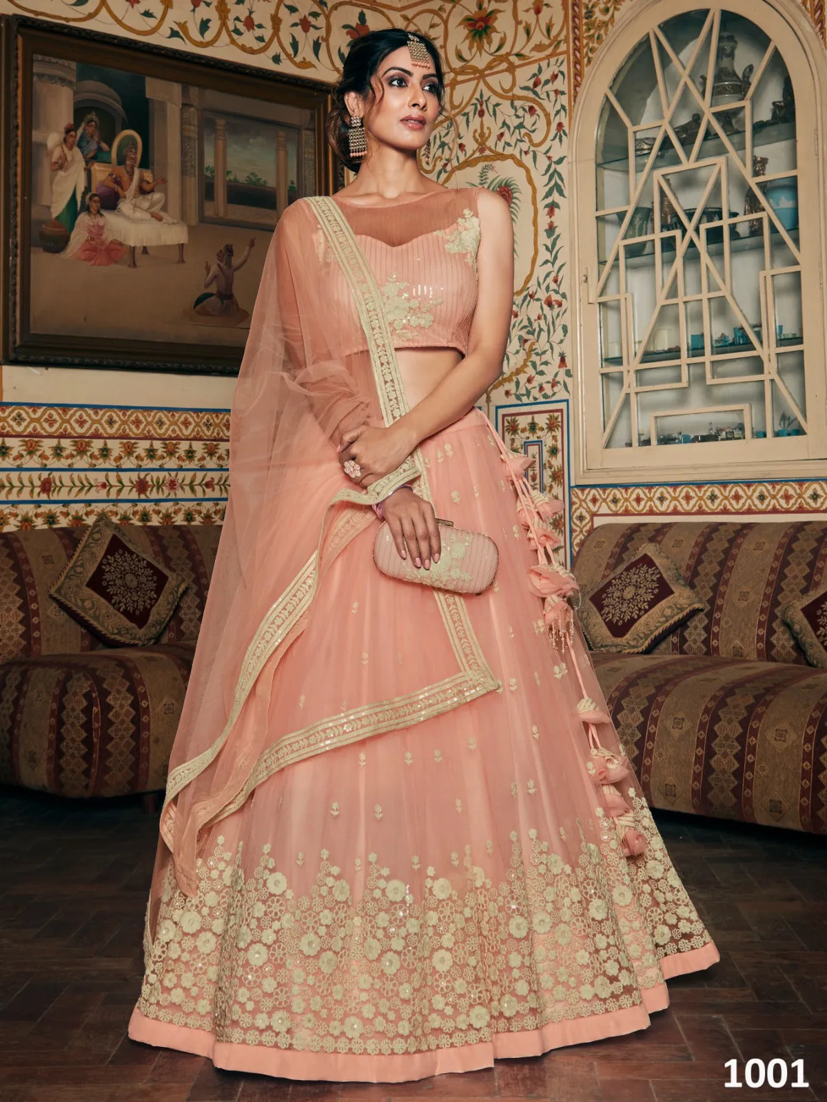 Aakrut Designer Sequence Lehenga D.no 1001 To 1004