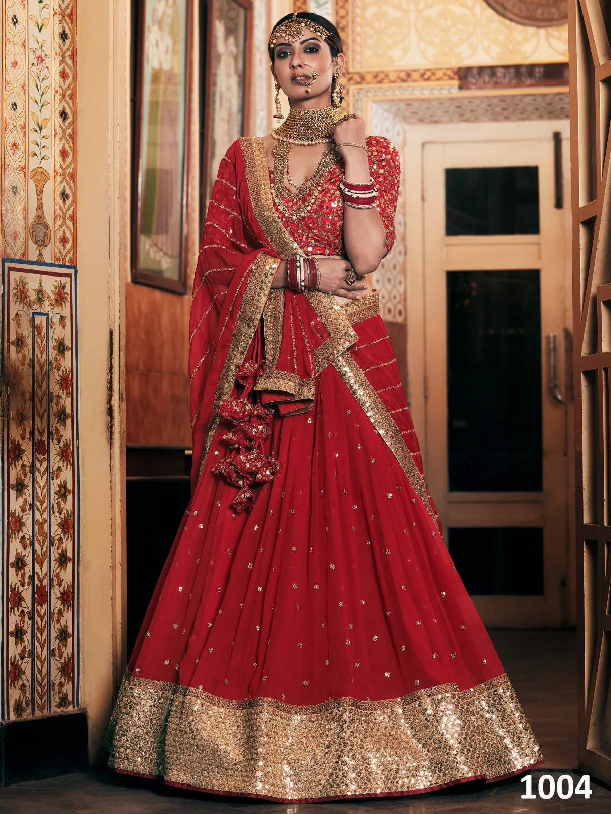 Aakrut Designer Sequence Lehenga D.no 1001 To 1004