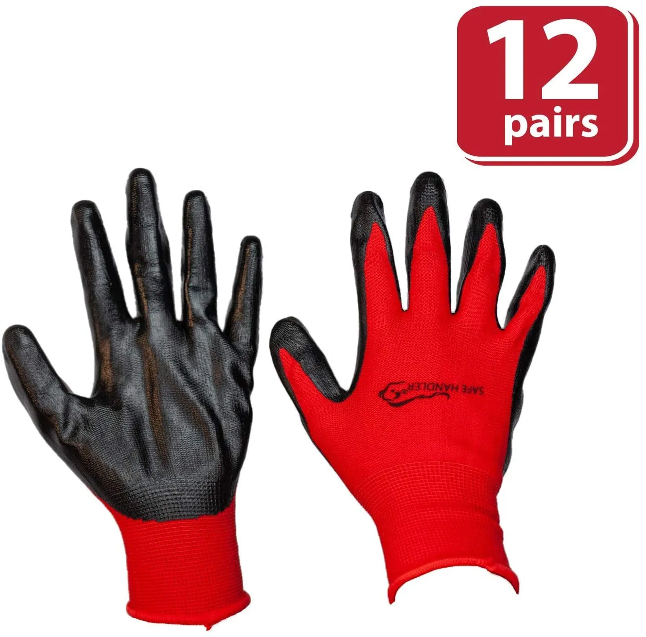 Abrasion Resistant Nitrile Work Gloves (Pack-12) Bison Life