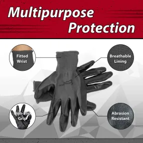 Abrasion Resistant Nitrile Work Gloves (Pack-12) Bison Life
