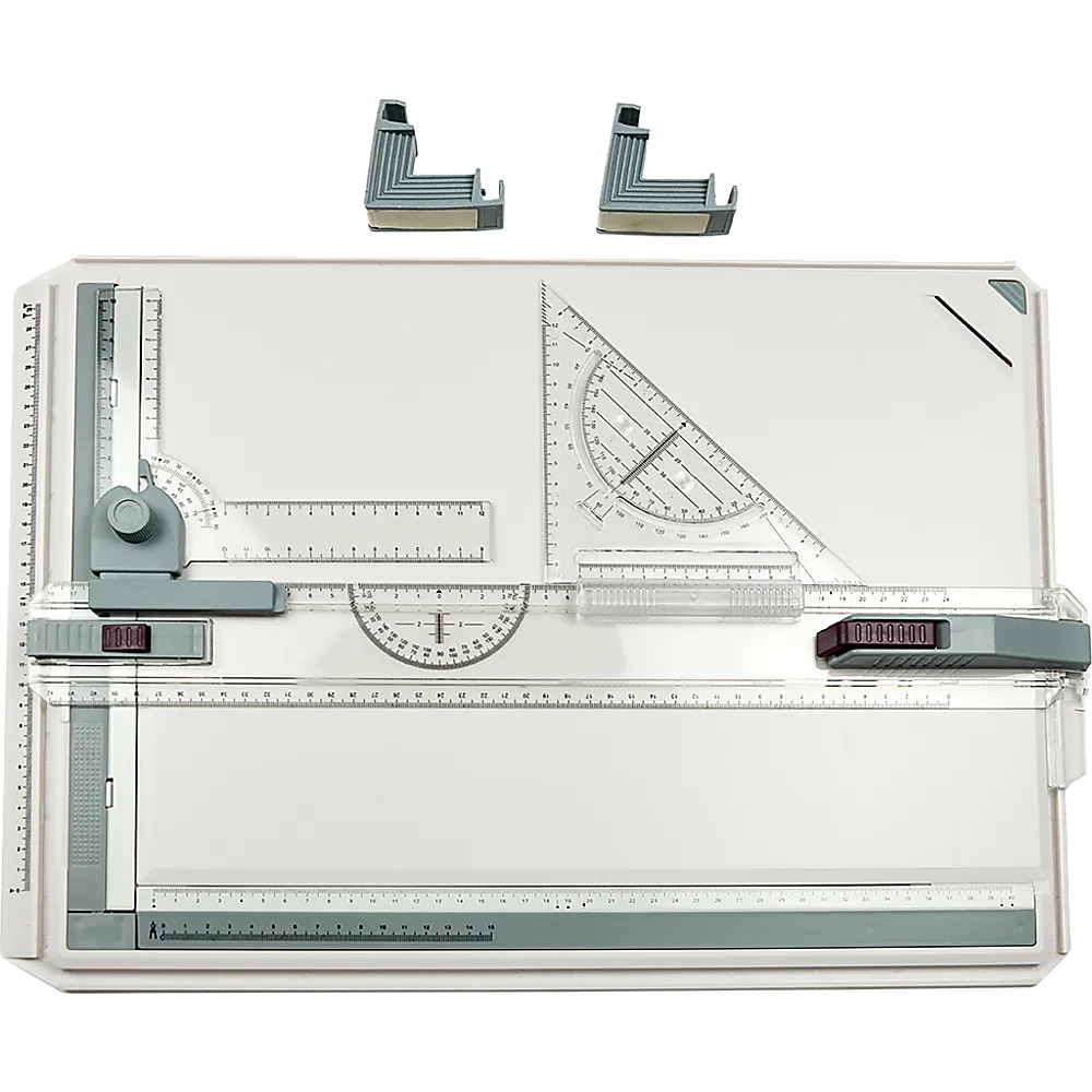 Adjustable A3 Drawing Board with Parallel Motion & Clamps