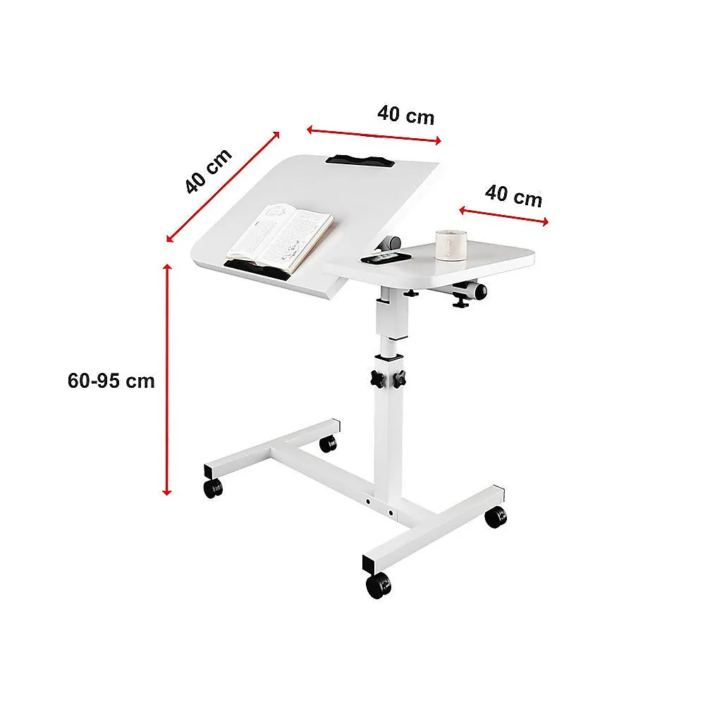 Adjustable Mobile Laptop Desk with Tilt Tabletops