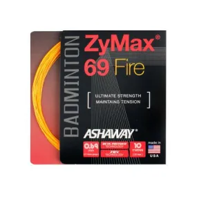 Ashaway Zymax 69 Fire Badminton String - 10m Set