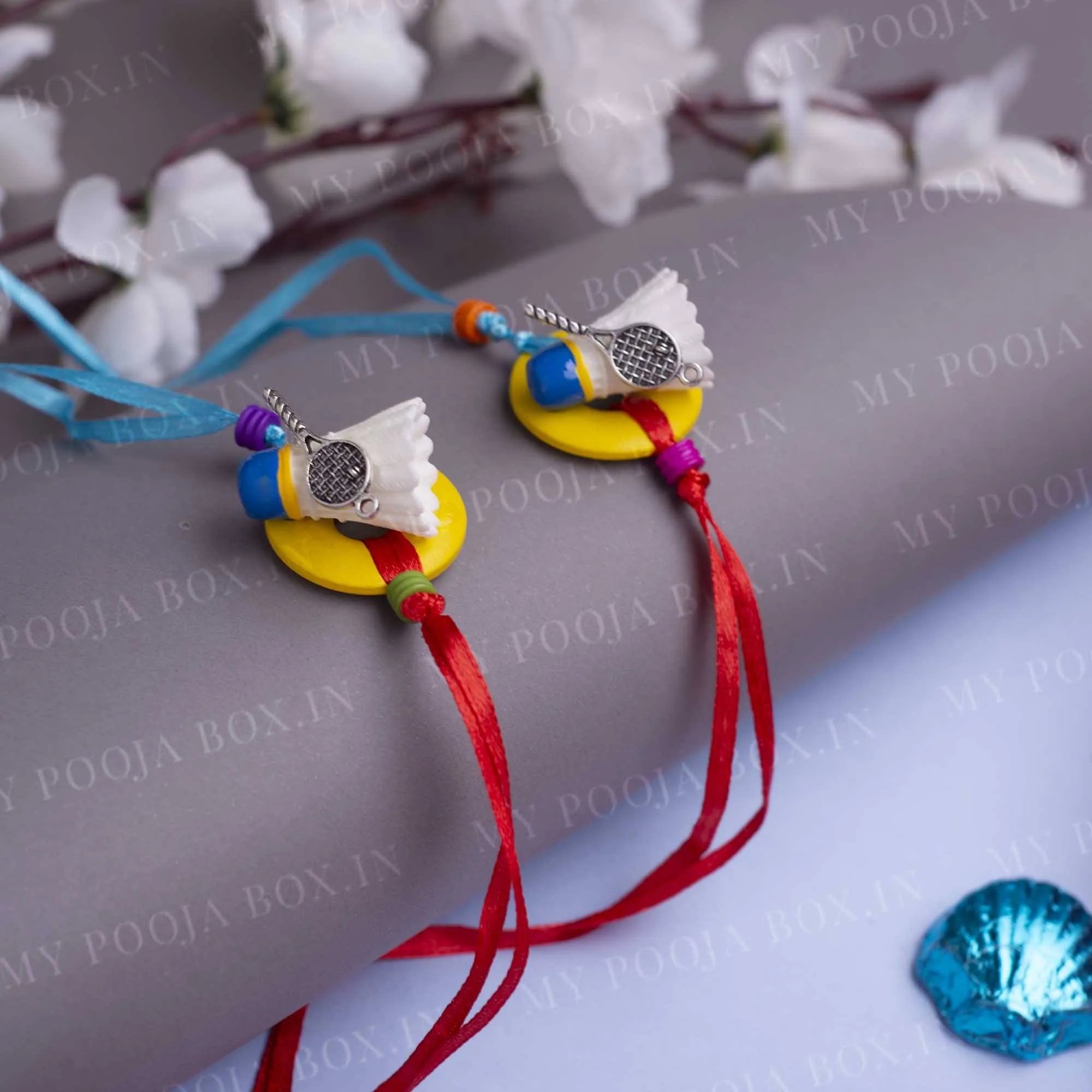 Badminton Lover Quirky Rakhi (Set of 2)