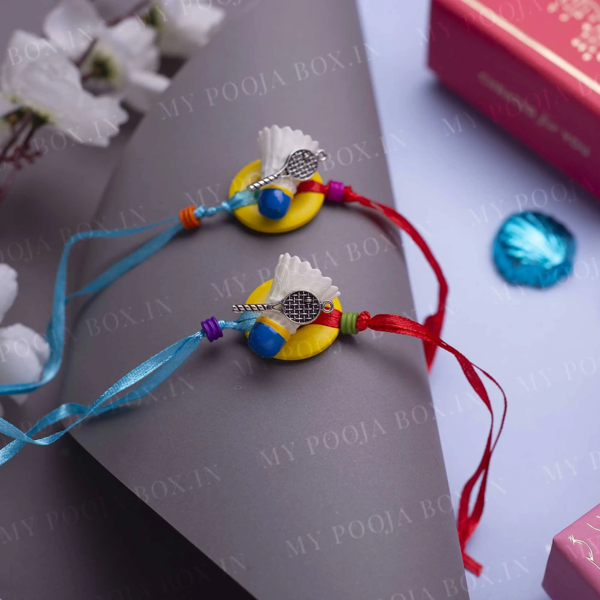 Badminton Lover Quirky Rakhi (Set of 2)