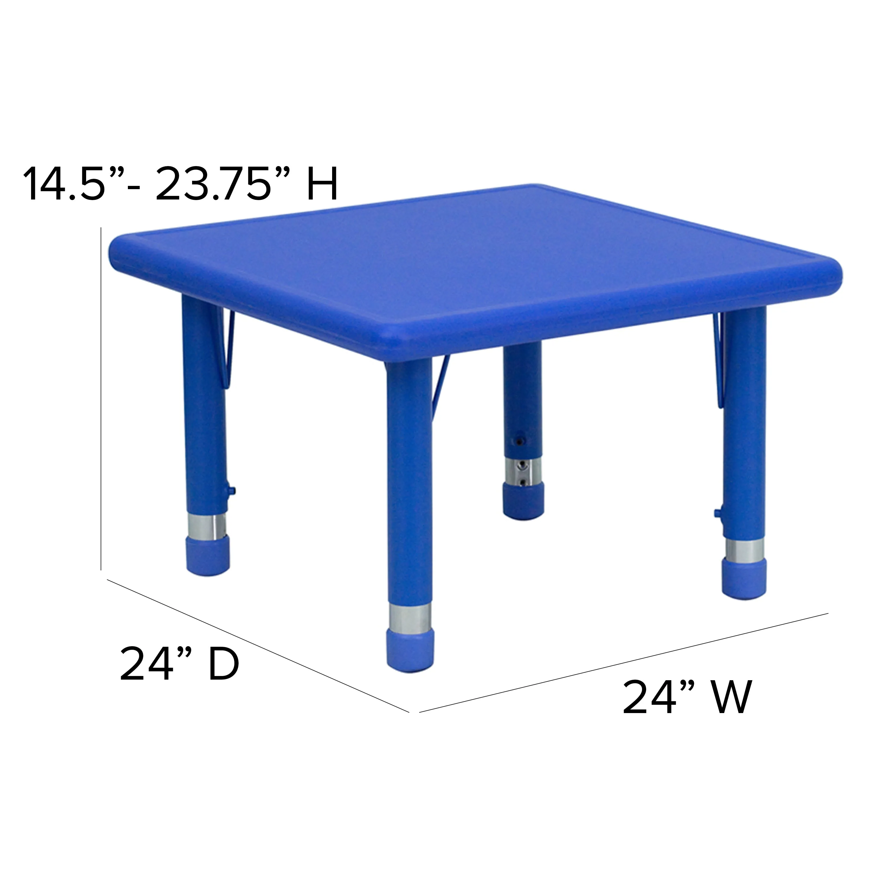 Blue Preschool Activity Table YU-YCX-002-2-SQR-TBL-BLUE-GG