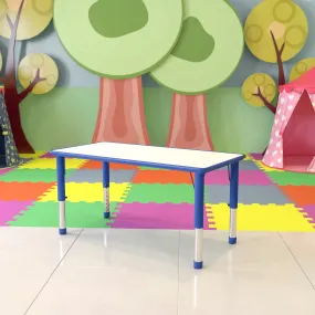 Blue Preschool Activity Table YU-YCY-060-RECT-TBL-BLUE-GG