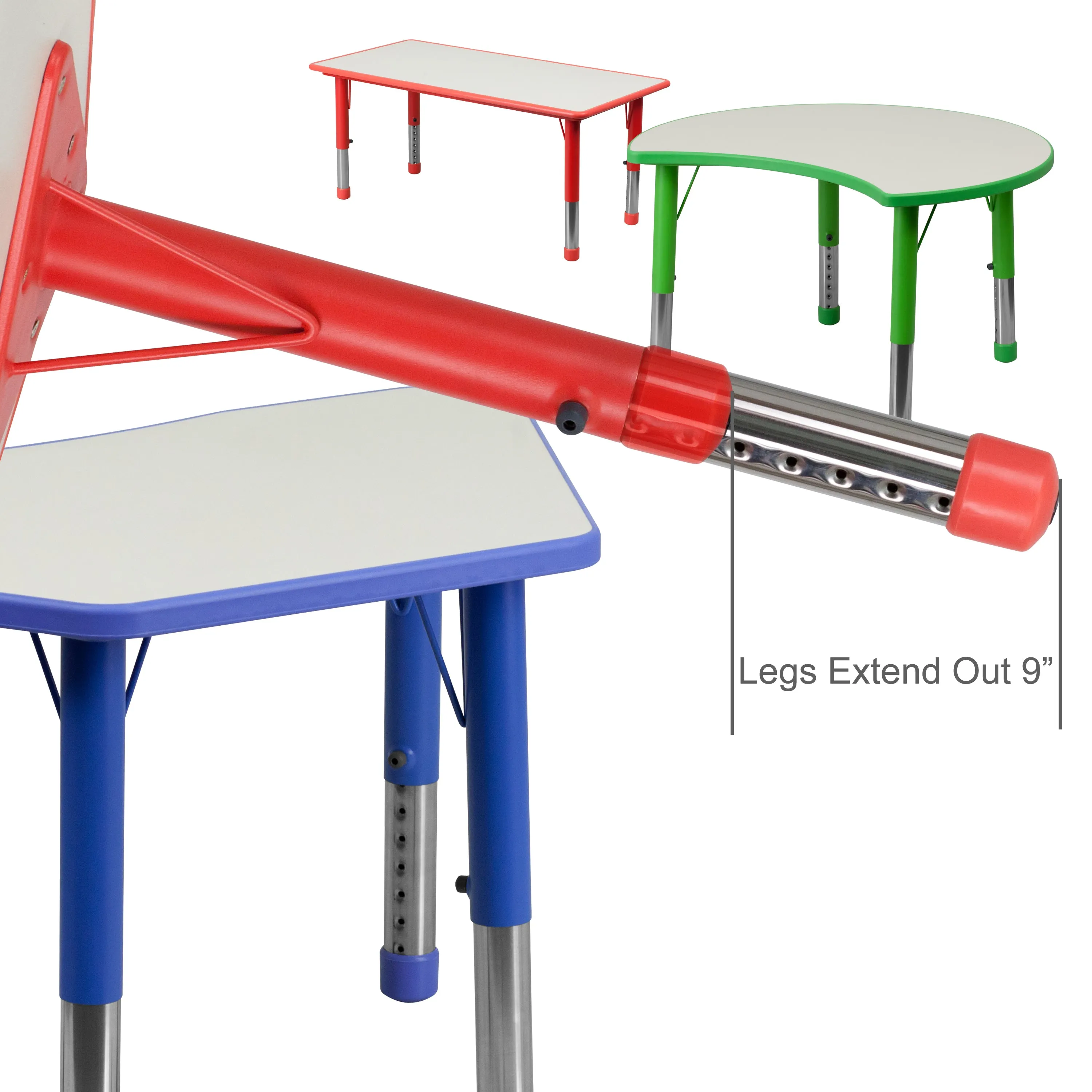 Blue Preschool Activity Table YU-YCY-060-RECT-TBL-BLUE-GG