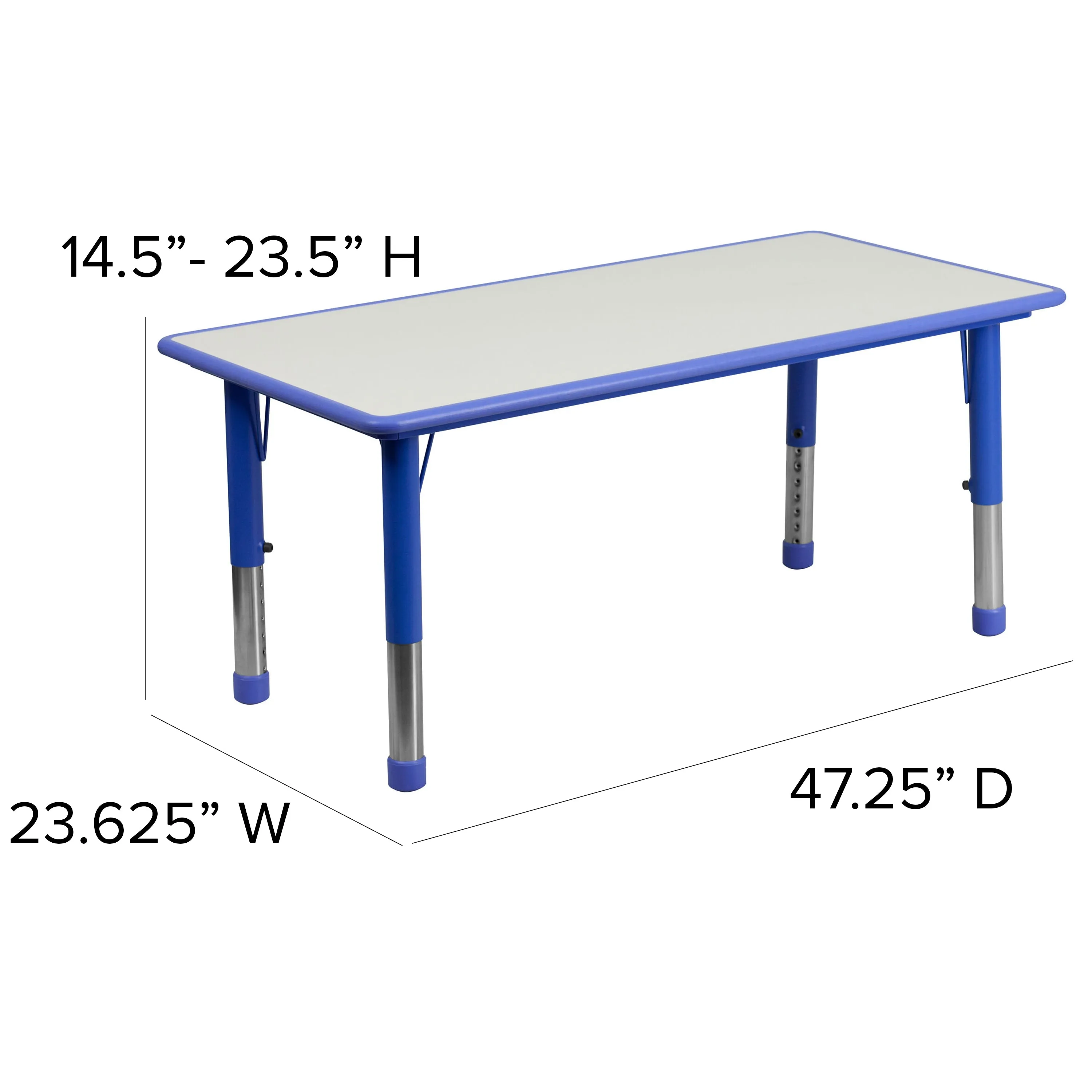Blue Preschool Activity Table YU-YCY-060-RECT-TBL-BLUE-GG