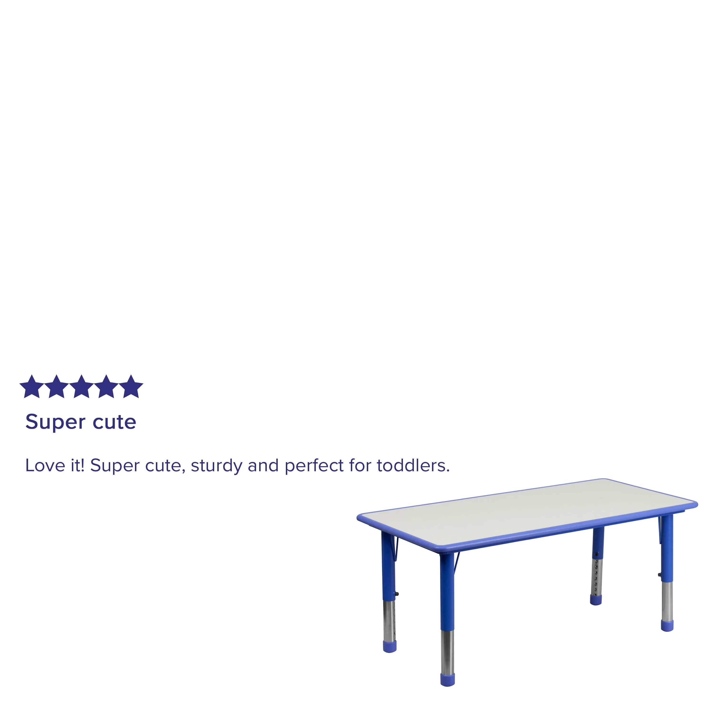 Blue Preschool Activity Table YU-YCY-060-RECT-TBL-BLUE-GG