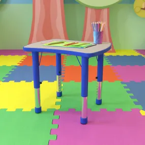 Blue Preschool Activity Table YU-YCY-098-RECT-TBL-BLUE-GG