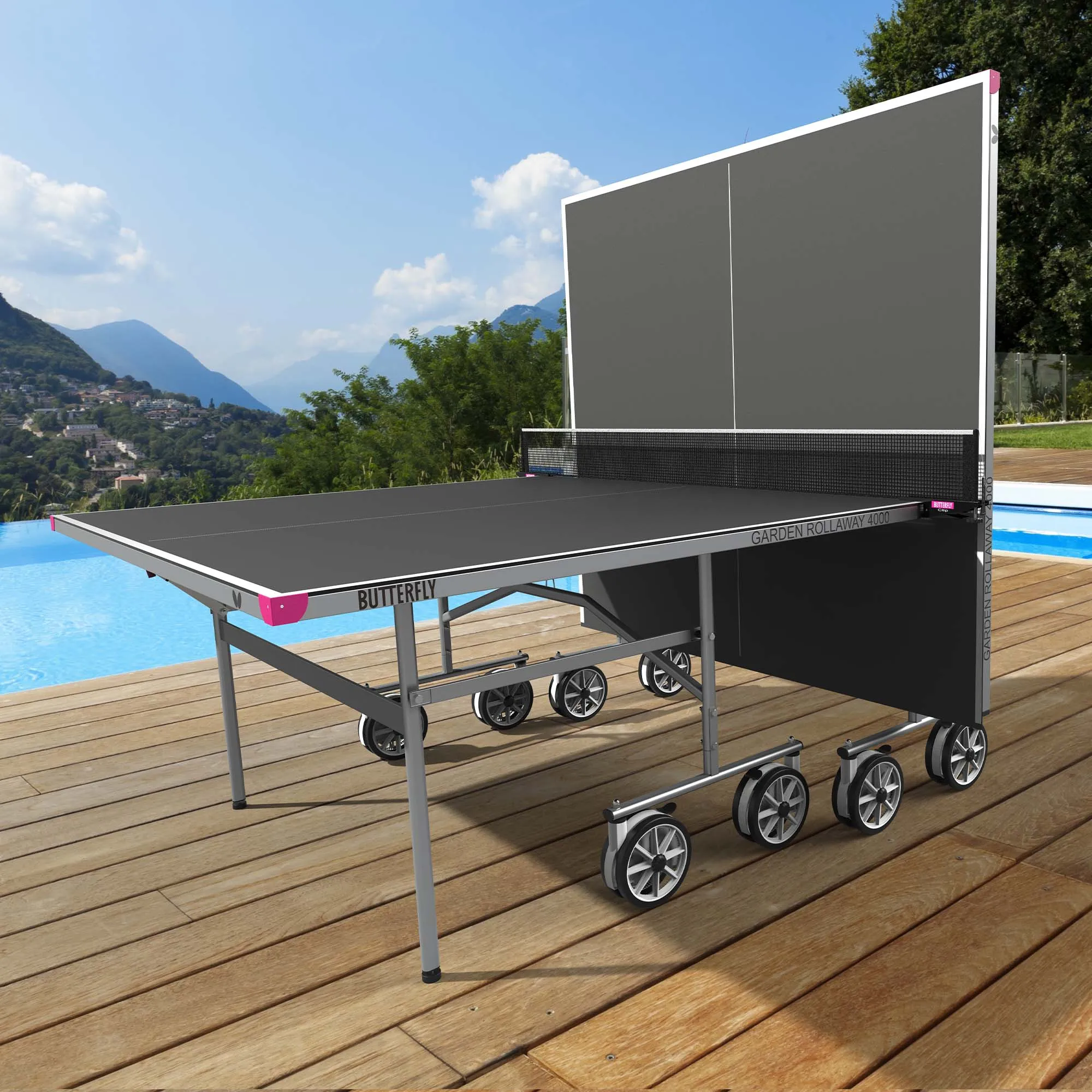 Butterfly Garden Rollaway 4000 Outdoor Table Tennis Table