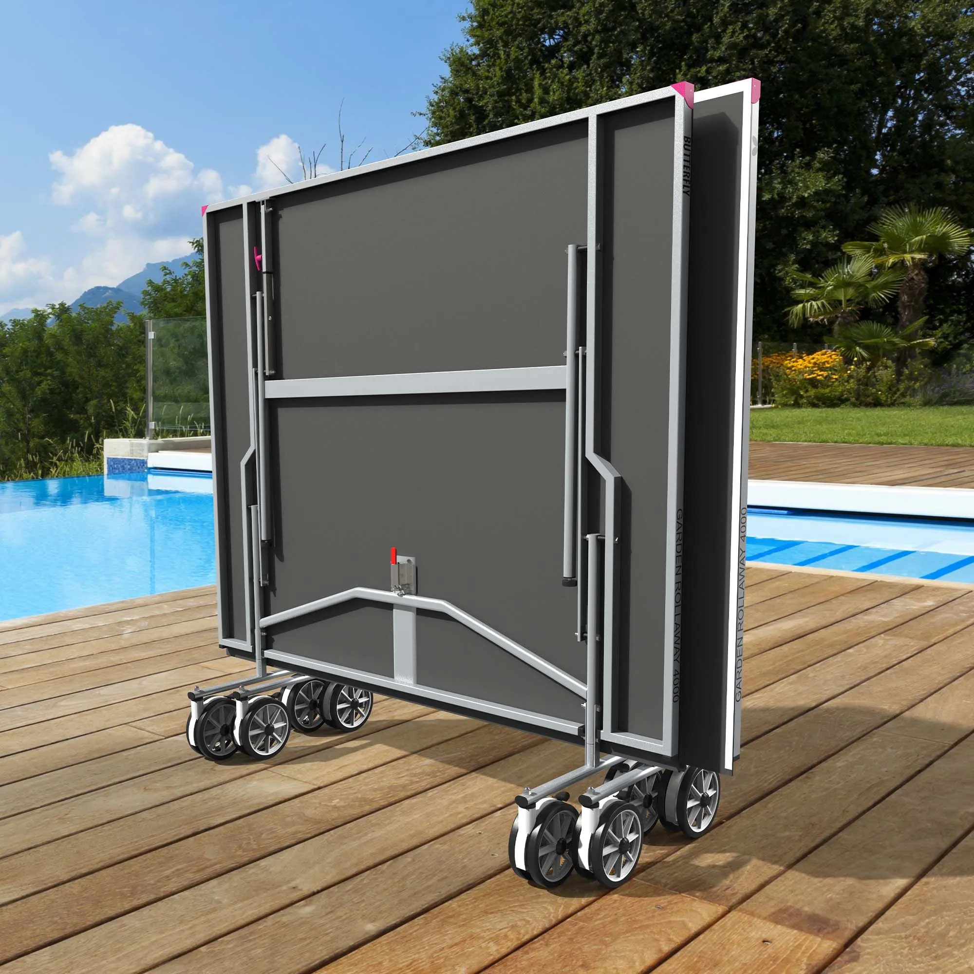 Butterfly Garden Rollaway 4000 Outdoor Table Tennis Table
