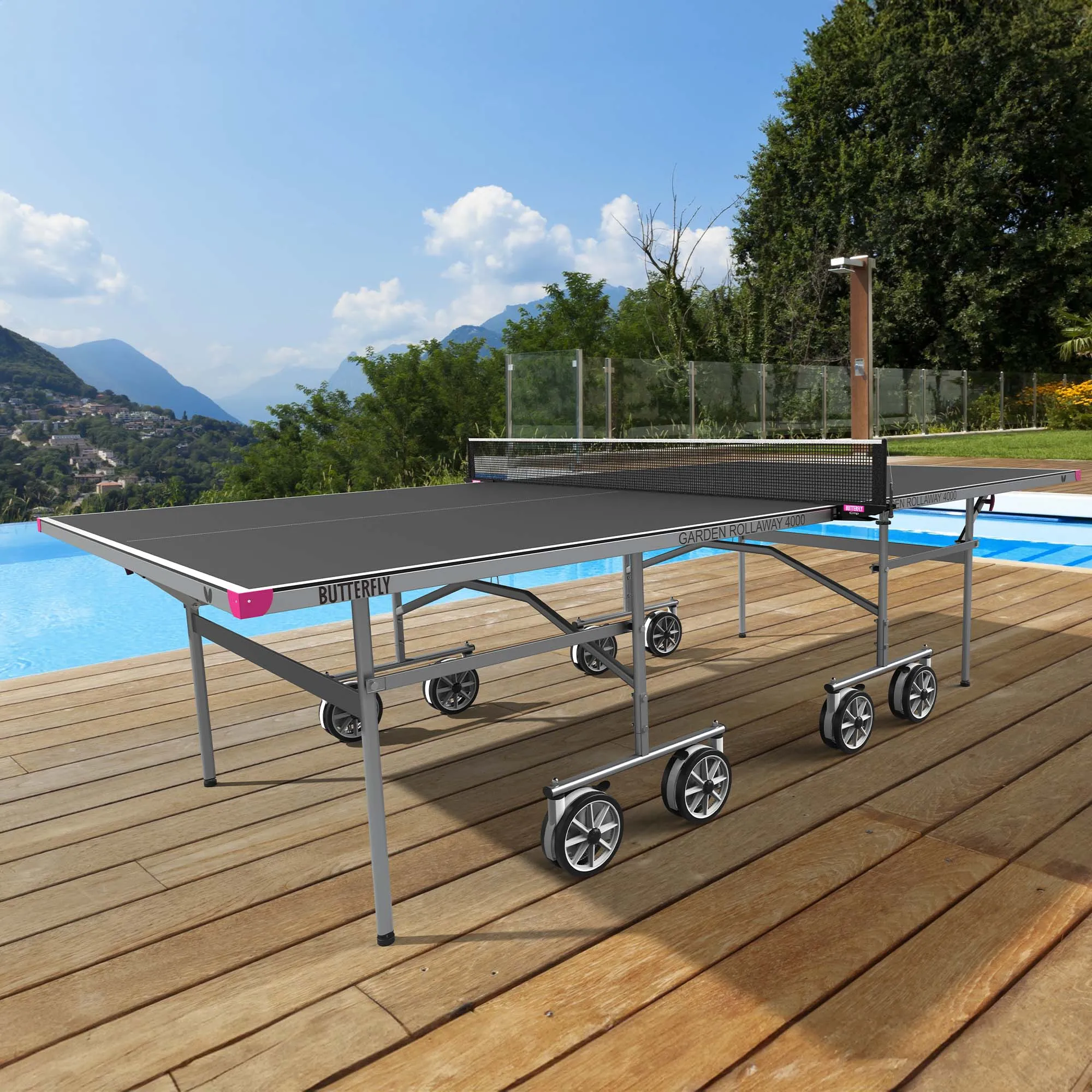 Butterfly Garden Rollaway 4000 Outdoor Table Tennis Table