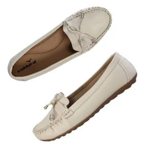 CatBird Women Cream Comfortable Loafer 6 UK