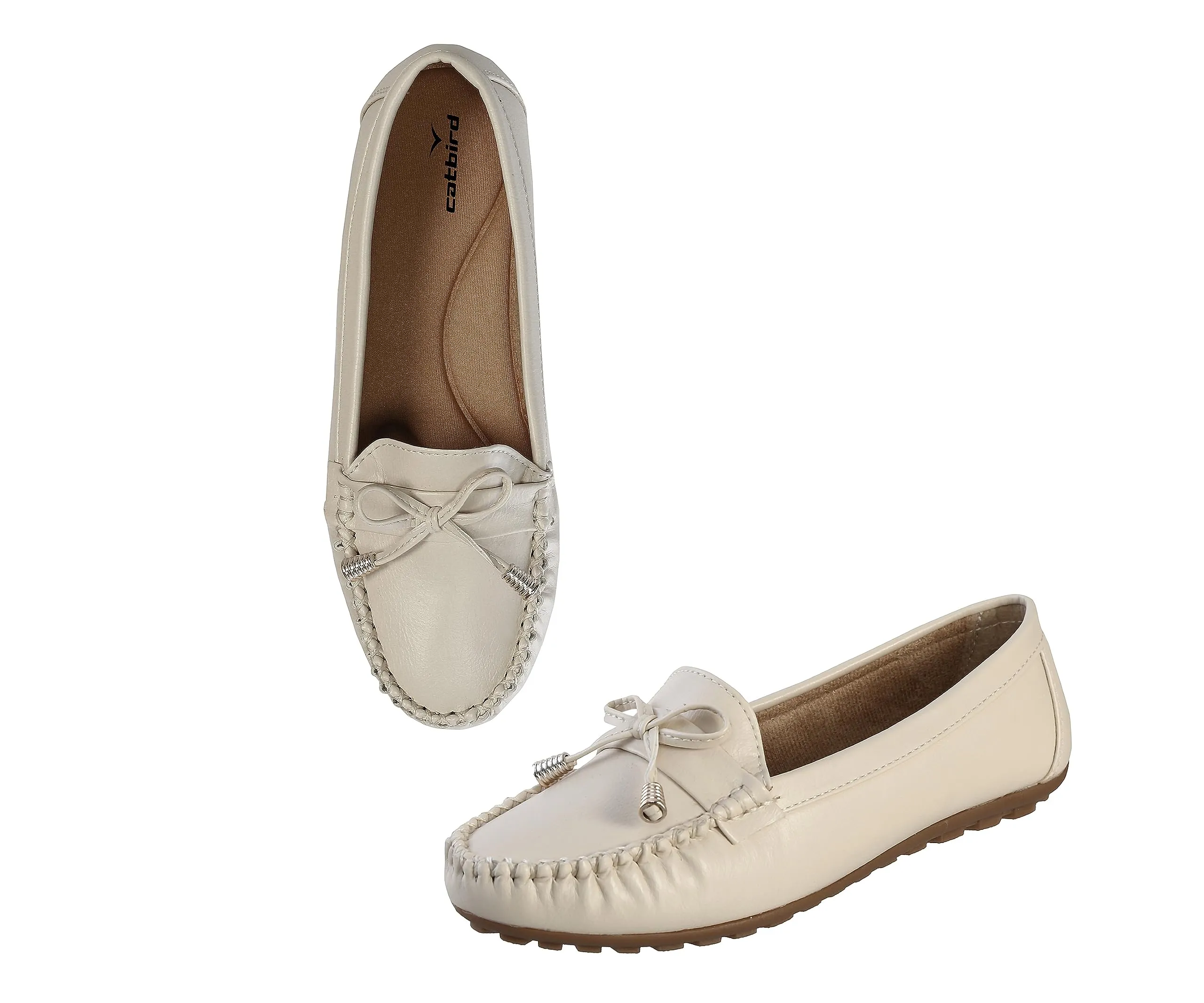 CatBird Women Cream Comfortable Loafer 6 UK