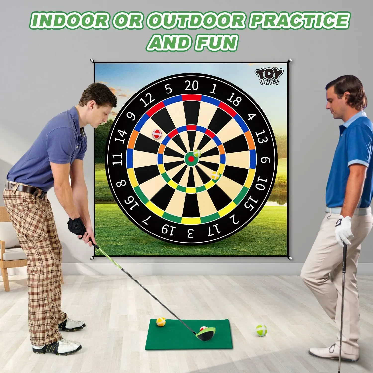 Chipping Golf Dart Game Mat Indoor Outdoor Games