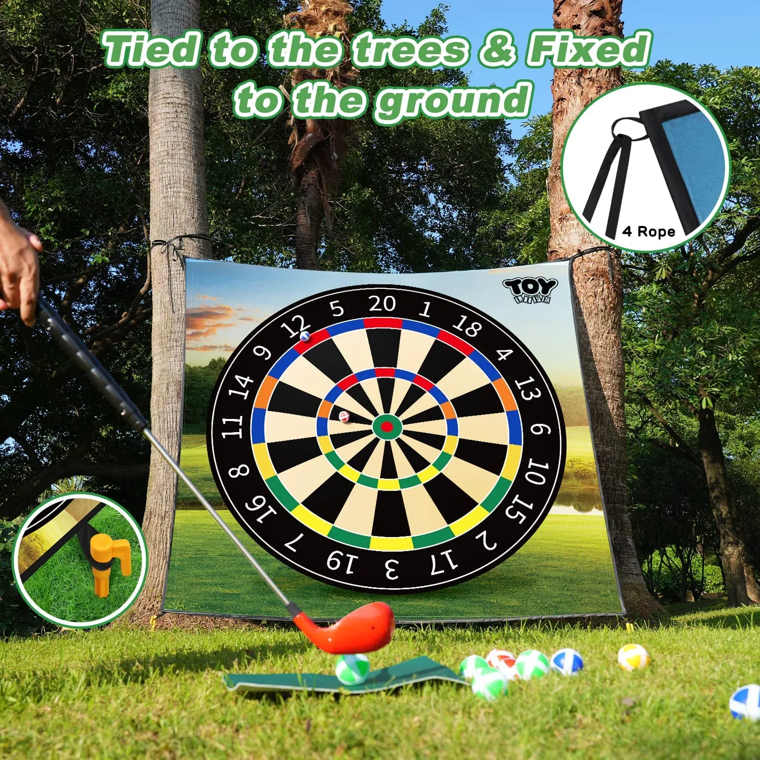 Chipping Golf Dart Game Mat Indoor Outdoor Games