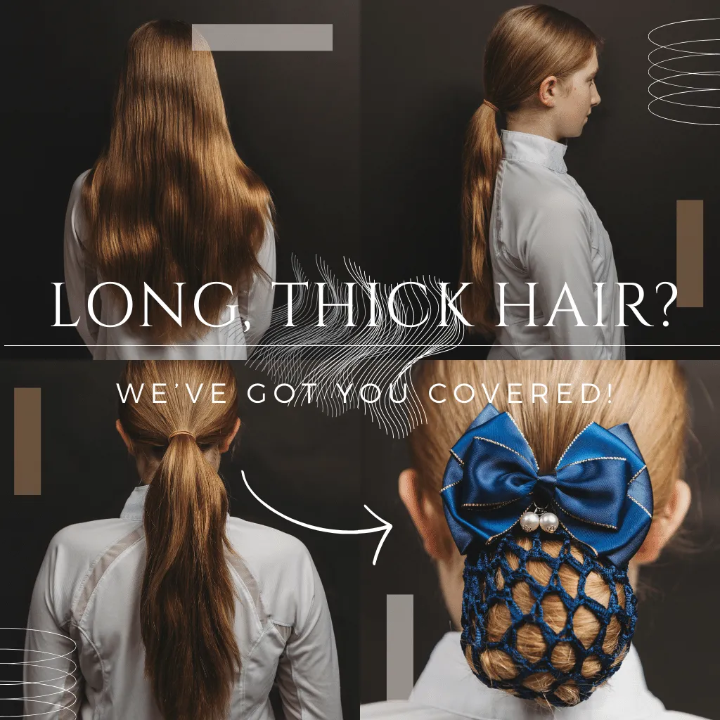 Classic Navy and Gold Bun Cover with Pearls