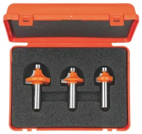 CMT 3 Piece Roundover Router Bit Sets Carbide Tipped