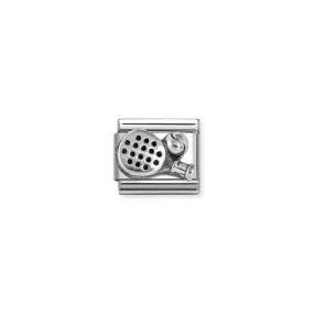 Composable Classic Racket & Ball Link - Silver - 330101/78