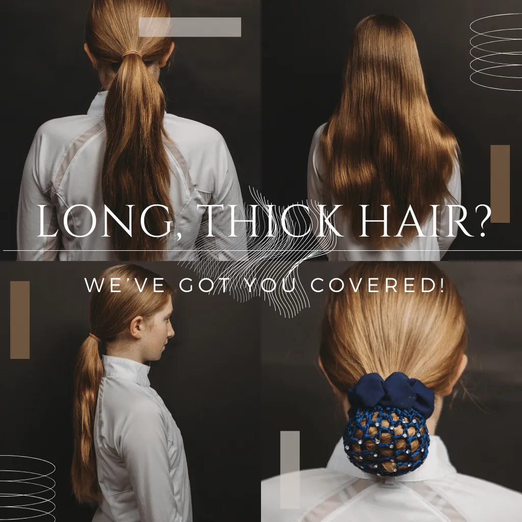 Crystal Hair Net and Scrunchie Combo with Built-In Clips