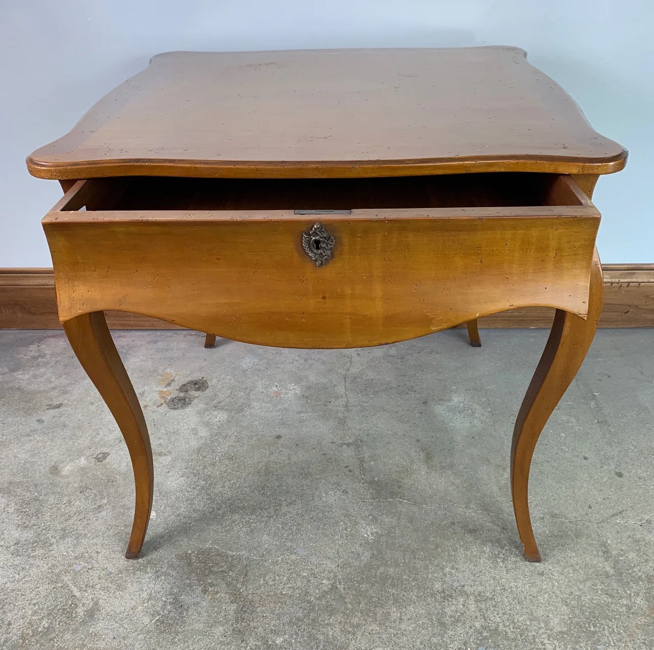 Desk Table, Wood with Drawer, Traditional in Style
