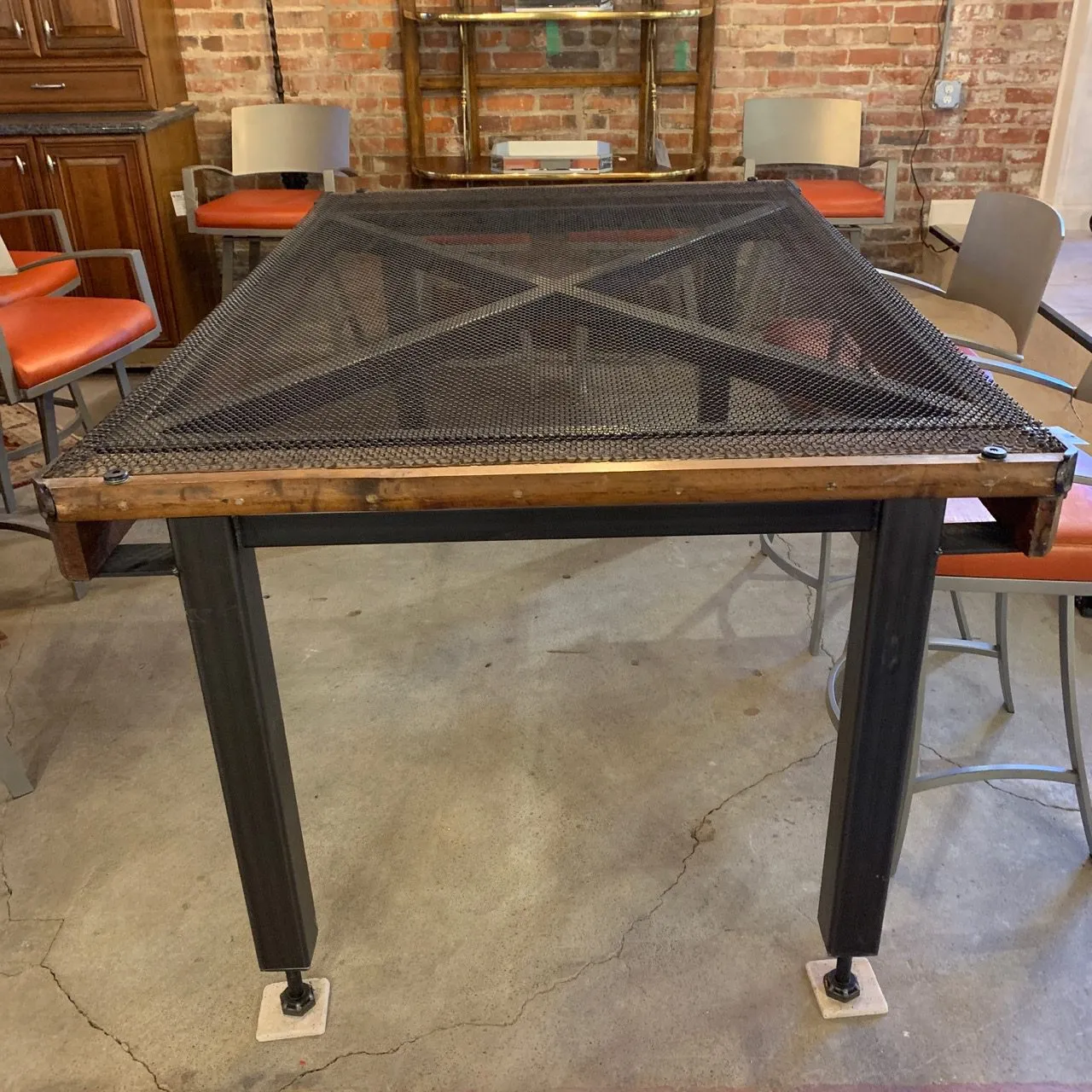 Dining Table, Industrial, Reclaimed Bed Frame, One-of-a-Kind