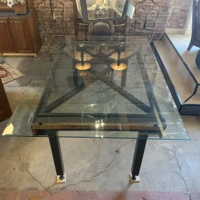 Dining Table, Industrial, Reclaimed Bed Frame, One-of-a-Kind