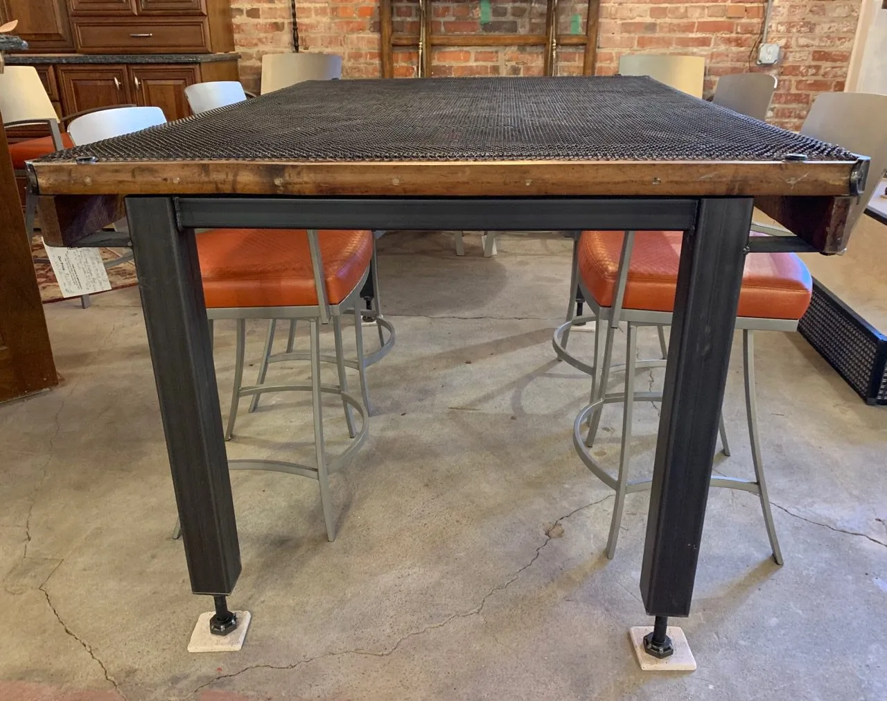Dining Table, Industrial, Reclaimed Bed Frame, One-of-a-Kind