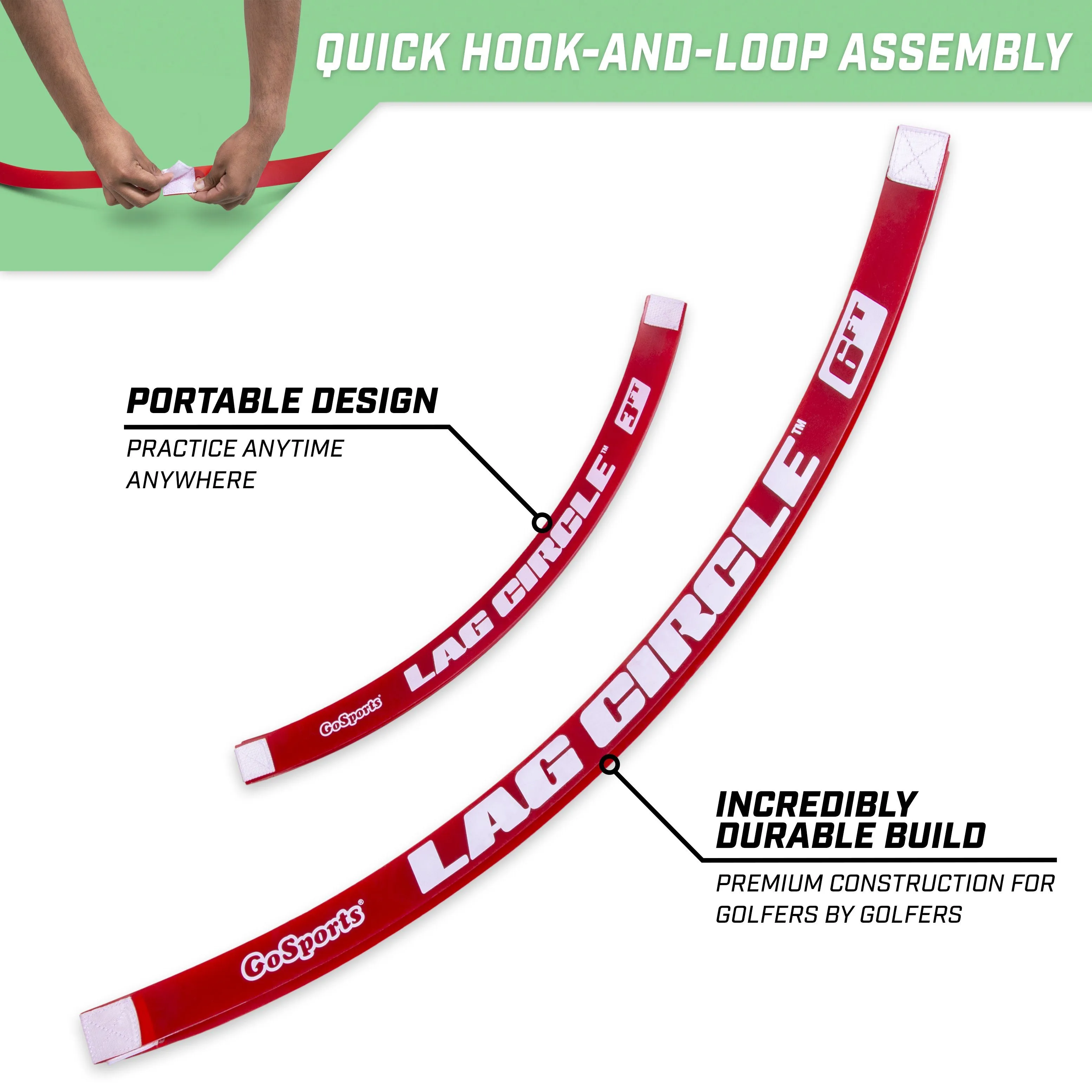 GoSports LAG CIRCLE Putting and Chipping Training Tool