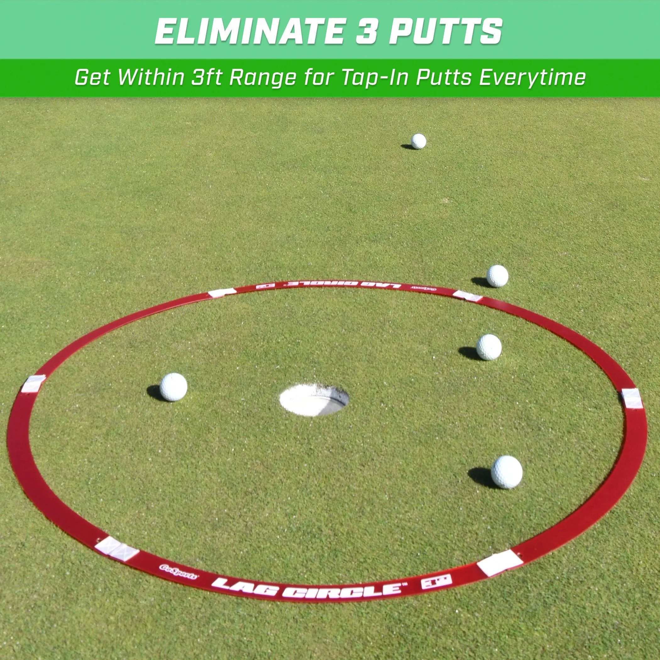 GoSports LAG CIRCLE Putting and Chipping Training Tool