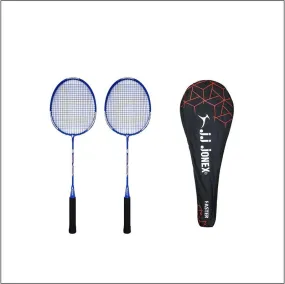 JJ Jonex Faster Badminton Pack of 2 Multicolor Strung Badminton Racquet
