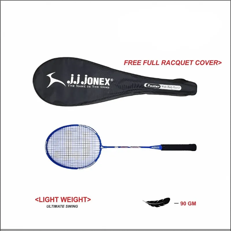 JJ Jonex Faster Badminton Pack of 2 Multicolor Strung Badminton Racquet