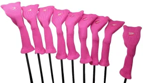 Majek All Hybrid Golf Club Headcover Set 3-SW Neoprene Acrylic Head Covers