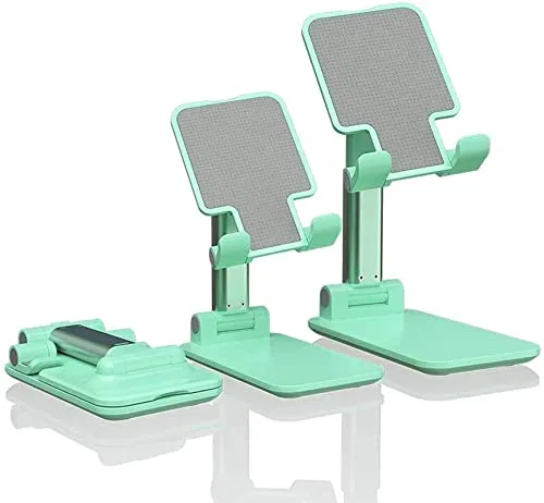 Mobile Phone Stand Holder For Youtuber Video Online Classes Table Desk Foldable Mobile Holder (Color May Vary)
