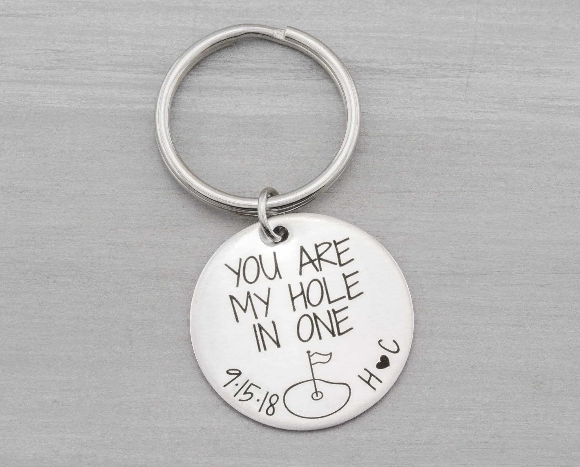 Personalized Golfing Keychain