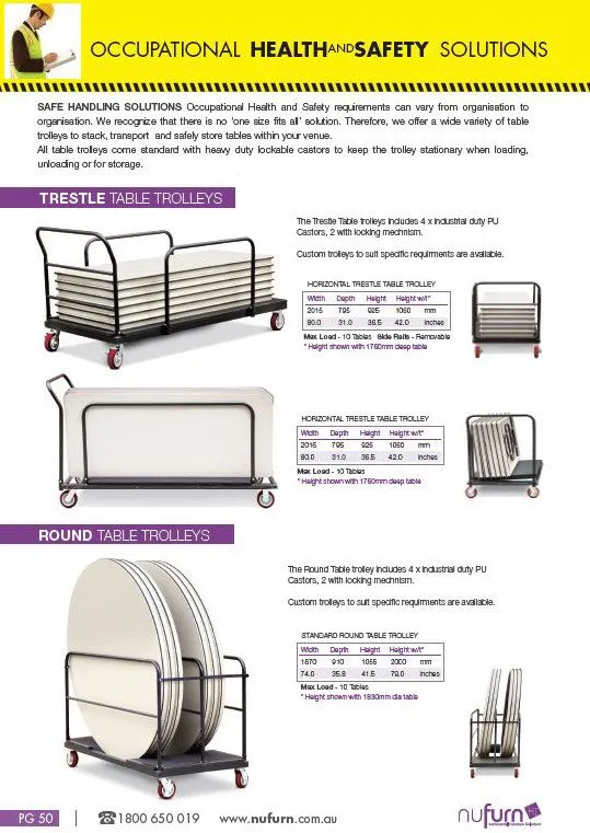 Platinum - 6ft Round Folding Banquet Tables