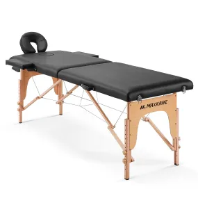 Portable Massage Table with 2 Fold Wooden