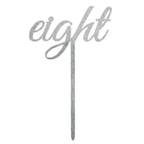 Silver Wedding Table Numbers - Metallic Perfection