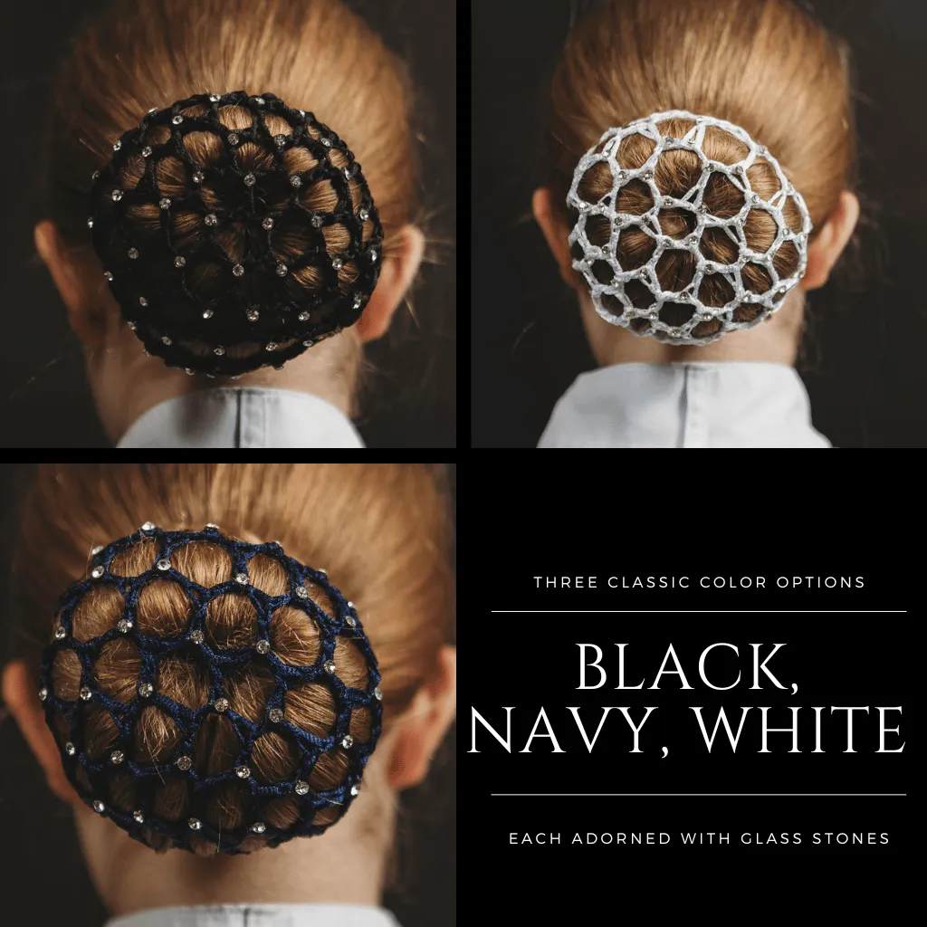 Stretchy Hair Net with Crystals