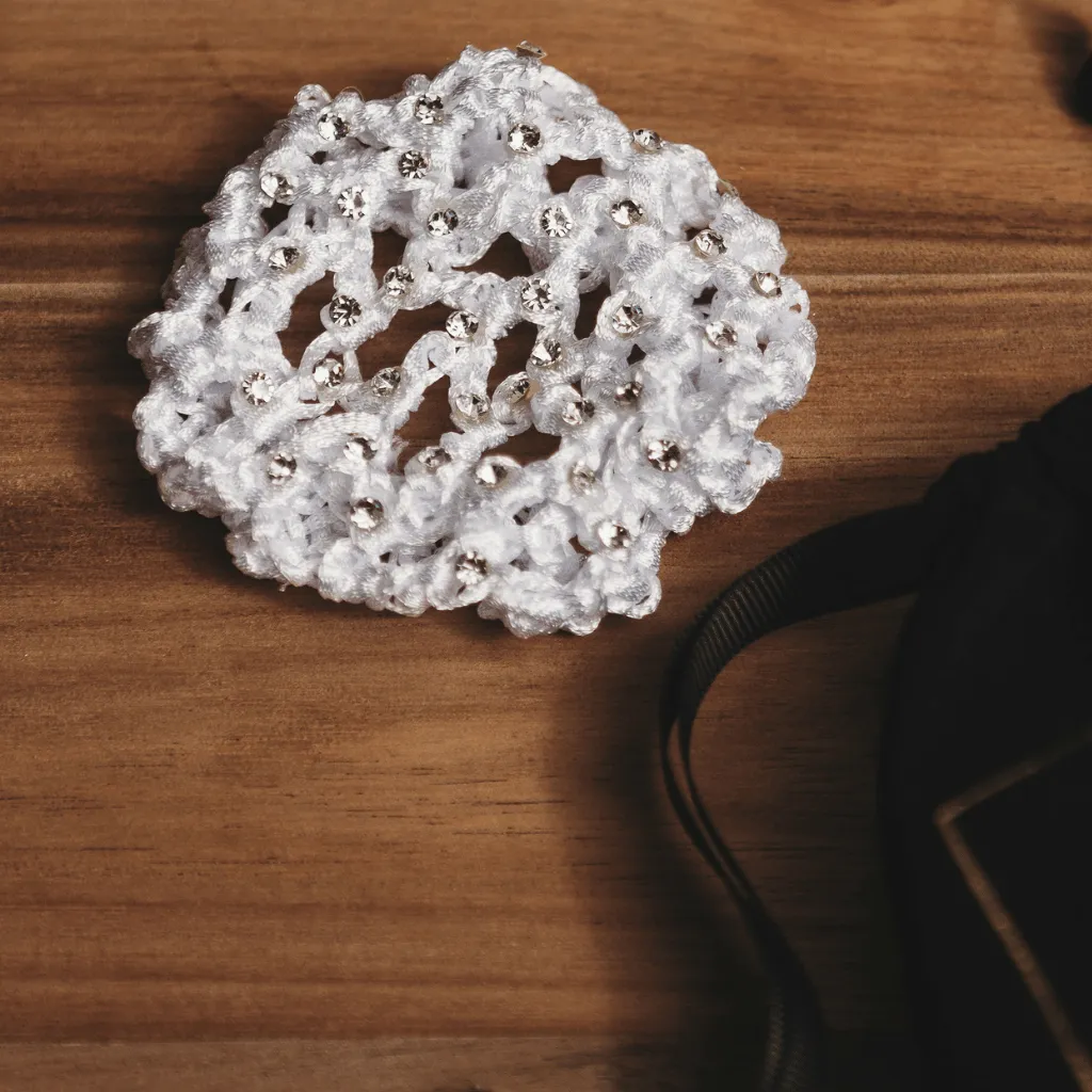 Stretchy Hair Net with Crystals
