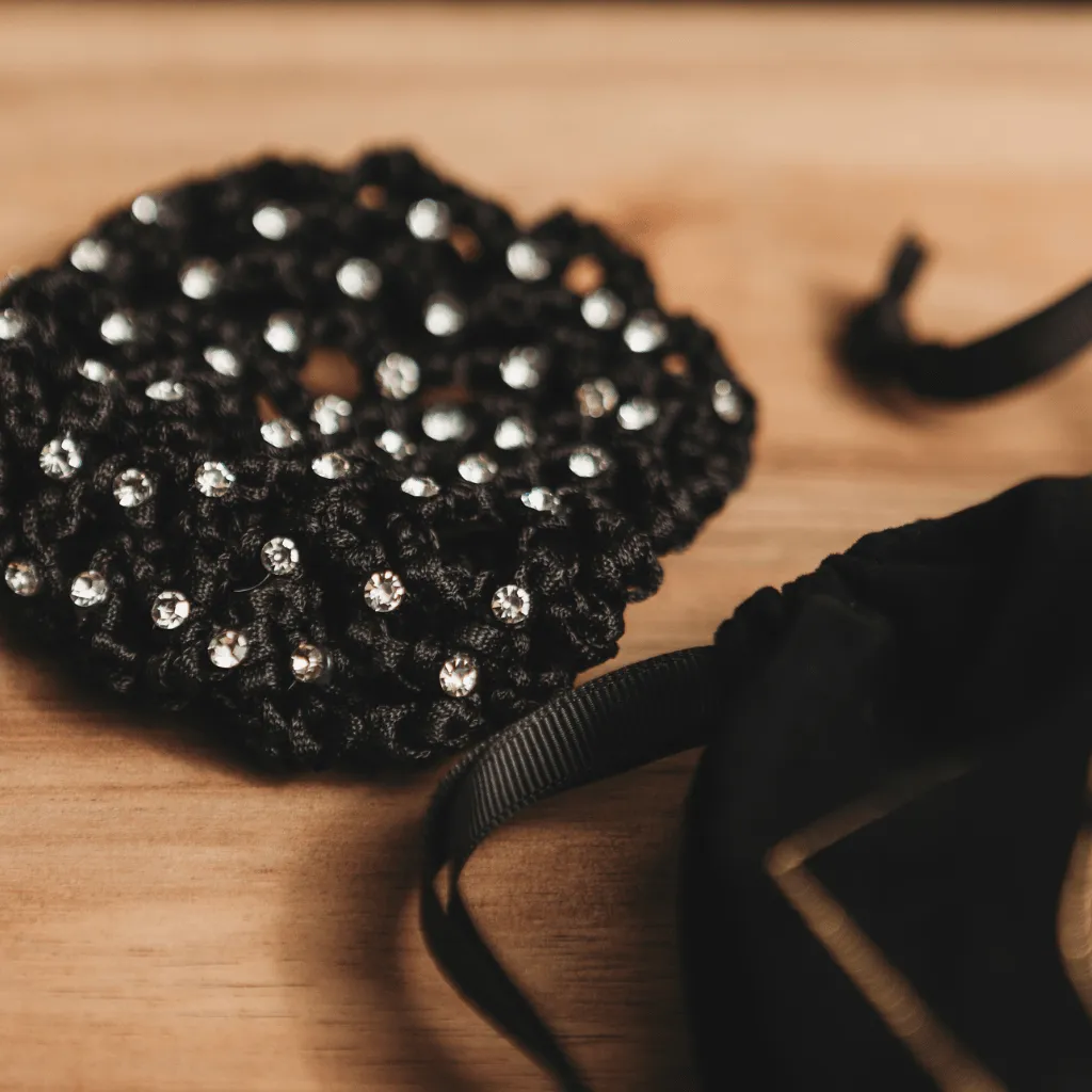 Stretchy Hair Net with Crystals
