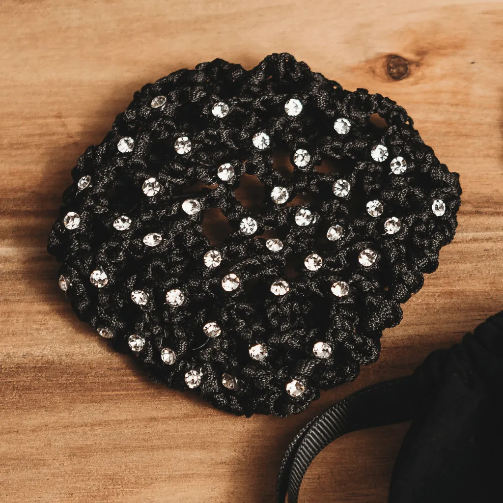 Stretchy Hair Net with Crystals