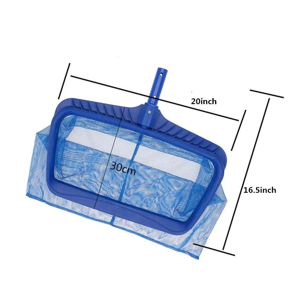 SupplyPro [Thickened and Enlarged] Professional Pool Net Pool Rake Heavy Duty Pool Skimmer Deep Bag Pool Skimmer Net Durable Swimming Pool Cleaning Tool Fits Most Pole for Removing Leaves Debris